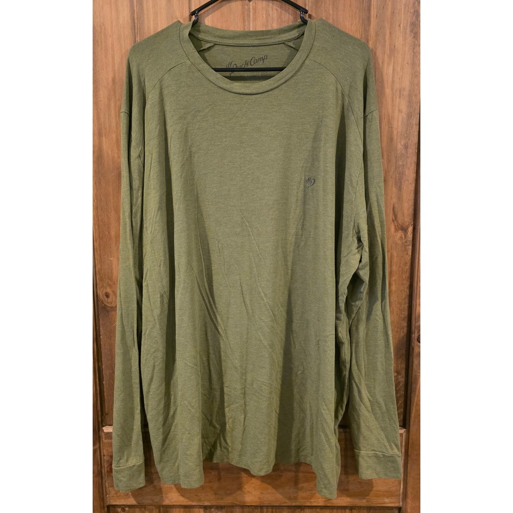 Duck Camp Long Sleeve Shirt‎ Mens 3X Large Green Excellent Outdoor Performance